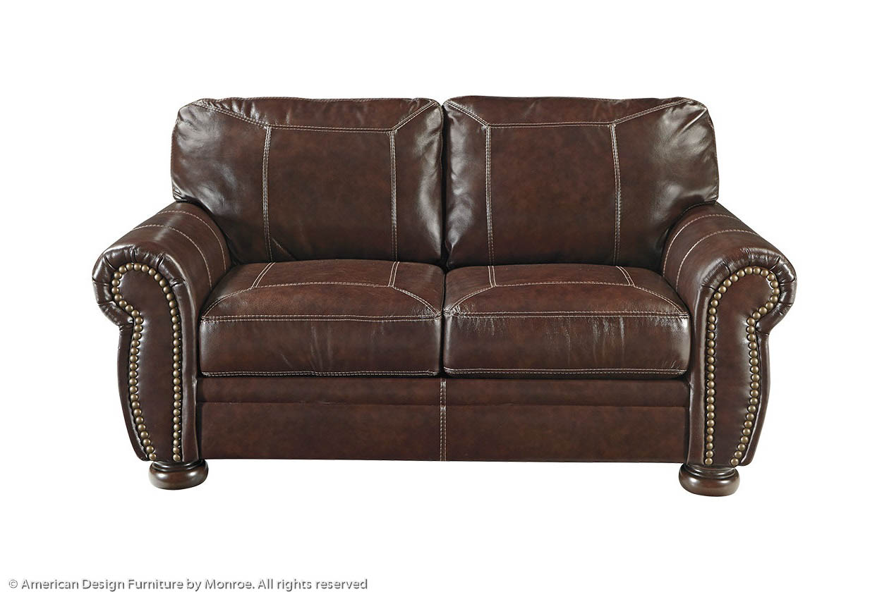 Laura Leather Love Seat Pic 2